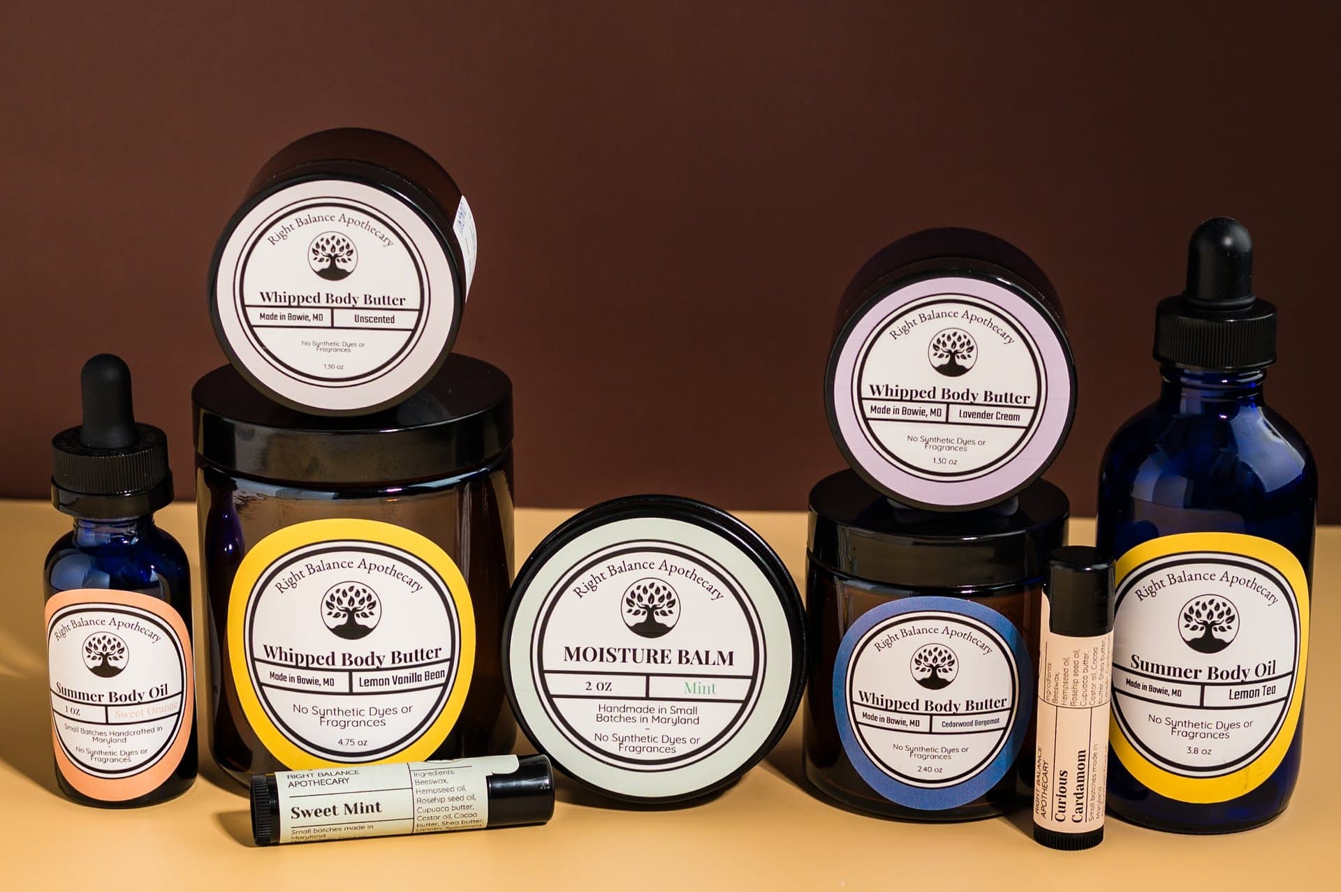 Right Balance body care, handmade in Bowie, Maryland